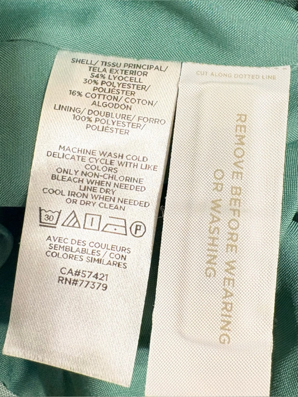 Ann Taylor Mint Green Asymmetrical Jacket - Picture 4 of 7